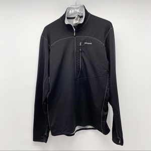 Patagonia Men's Black 1/2 Zip Pullover Size Large